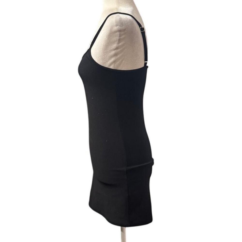 Frankies Bikinis Gwen Terry Mini Dress Black NWT Size Medium - Picture 3 of 7